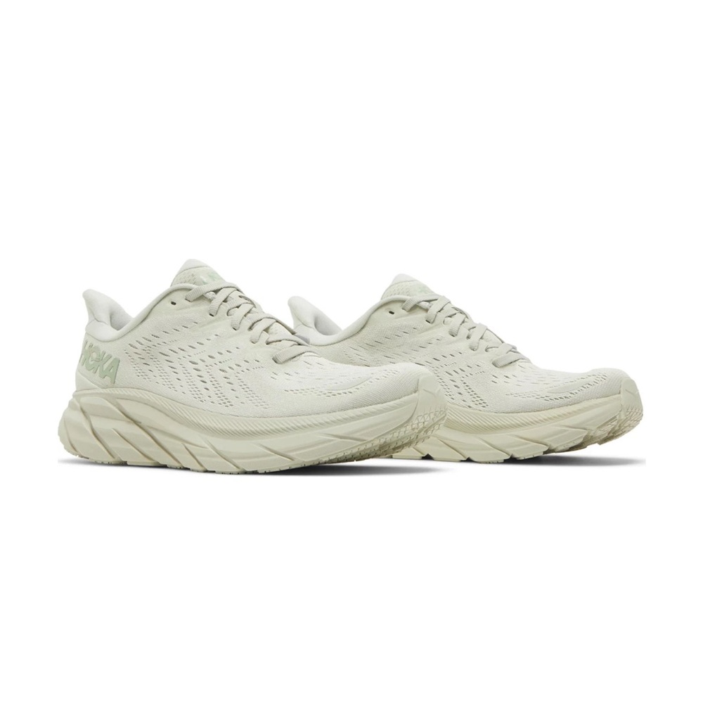 Hoka Clifton 8 (Women) in Smoke Green (Celadon Tint) - Size 9